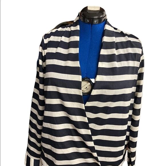 BLUE RAIN, Women’s Nautical Striped Top, Large, Long Cuffed Sleeves, Large - Picture 1 of 9
